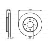 Bosch 0986478774 257 24-22.4 mm Hava Kanallı 5171238100 Ön Fren Diski