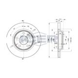 Bosch 0986478869 280 22-20 mm Hava Kanallı Kaplamalı Yüksek Karbon Alaşımlı 8E0615301P Ön Fren Diski