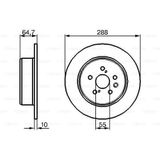Bosch 0986479243 288 10-8.5 mm 4243120430 Arka Fren Diski