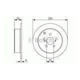 Bosch 0986479658 Toyota Celica 99-05 Prius 03-09 Arka Fren Aynası