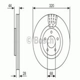 Bosch 0986479679 Ön Fren Aynası