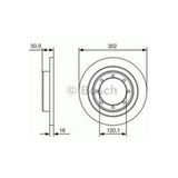Bosch 0986479A93 Renault Master III 2.3Dci 10> Çift Teker Arka Fren Aynası Diski