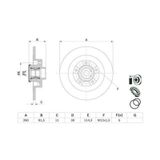 Bosch 0986479f42 Fren Diski Arka Rulmanlı Kaplamalı Abs Sensör Halkalı Talisman 432021878r