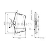 Bosch 0986494304 Arka Fren Balatası