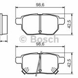 Bosch 0986494328 Arka Fren Balatası