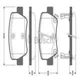 Bosch 0986494403 Arka Fren Balatası