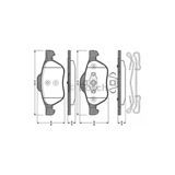 Bosch 0986494439 Fren Balatası Ön Megane Iı 05- Scenic Iı 05- Uyumlu
