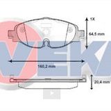 Bosch 0986494660 Audi A3 2013-2020 Ön Fren Balatası Takım