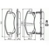Bosch 0986494685 Honda Crv Ön Fren Balata