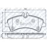 Bosch 0986495099 Arka Fren Balatası