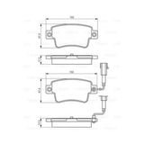 Bosch 0986495355 Fren Balatası Arka Fişli Linea 07- Punto Evo 09- Grande Punto / Corsa D 06-