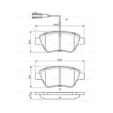 Bosch 0986495378 Fren Balatasi Ön Çift Fisli Linea Fiorino 08- Qub 539901100
