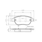 Bosch 0986TB2409 Peugeot 307 1.6 HDI 2008 Sonrası Ön Fren Balatası