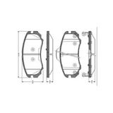 Bosch 0986TB2429 Kia Sportage 2.0 Crdi 2006 Sonrası Ön Fren Balatası