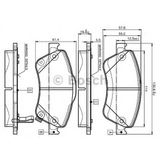 Bosch 0986TB3069 Ön Fren Balatası