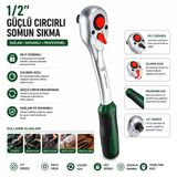 Bosch 1 600 A03 17V 1/2" Cırcır Somun Sıkma Anahtar Kolu- 6'Li Paket