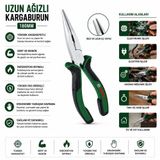 Bosch-1 600 A03 2VC Kargaburnu Uzun Ağızlı 180MM 60 ± Kesme Sertlik 7" Kargaburun - 6'li Paket