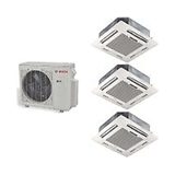 Bosch 1 Dış 21000 BTU 3 İç Ünite 9000 9000 9000 BTU Multi Kaset Tipi İnverter Split Klima