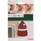 Bosch 102x62/93 mm 60 Kum 11 Delik 10'lu Multi Zımpara Kağıdı