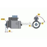 BOSCH 1123036 MARŞ MOTORU 12V 2 KW 11D A3 3.2 V6 1.9TDI 2.0TDI 03