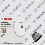 Bosch 115 mm Turbo Ekonomik Seri 9+1 Genel Yapı Malzemeleri İçin Elmas Kesme Diski