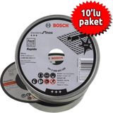Bosch 115 x 1 mm Inox Metal Kesme Taş 10'lu Paket Hızlı Kesim Özelliği ile Üstün Performans
