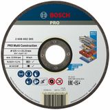 Bosch - 125*1, 0 mm Çoklu Malzemelerde Kullanım İçin Düz Kesme Diski (Taş) | Paslanmaz çelik, demir olmayan metaller için, Ø 125 mm, profesyonel aksesuar küçük açılı taşlama makinesi