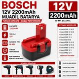 Bosch 12V 2200Mah Psr 12Ve, Psr 1200 İle Uyumlu Muadil Matkap Bataryası