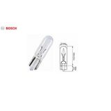 Bosch 12V Dipsiz Ampul T5 1.2W