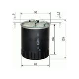 Bosch 1457434437 Mercedes W203 W204 W211 X204 X164 Sprinter Viano Yakıt Filtresi