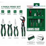 Bosch 1600A02W7K 4 Parça Pense Seti (Pense Yankeski Kargaburun Fort Pense) Set 4 Parça