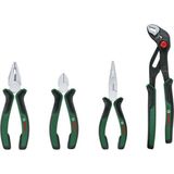 Bosch 1600A02W7K Pense Seti - Yan Keski, Kombine Pense, Kargaburun ve Fort Pense 4 Parça
