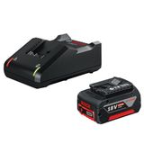 Bosch 18v Başlangıç Seti 1x4.0 Ah + Gal 18v-40 Şarj Cihazı