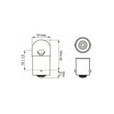 Bosch 1987302928 R5W BA15S Osram 5007 Ampul