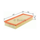 Bosch 1987429404 Hava Filtresı Golf V VI Jetta III Passat Scırocco Caddy III 04-