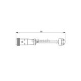 Bosch 1987473038 Fren Balata Fişi Arka Ikaz Kablosu Sprinter 06-16 Uyumlu