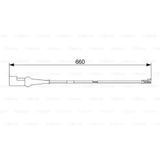 Bosch 1987473575 Ford V362 14-1987473552 1843313 Fren Balatası İçin Arka Fren İkaz Kablosu