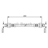 BOSCH 1987476234 Fren Hortumu Arka Dısı Dısı 280Mm Mb 116
