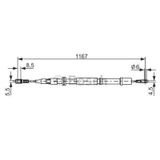 Bosch 1987477199 1167 mm Fren Teli