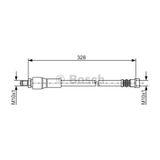 BOSCH 1987481001 Fren Hortumu Arka. 328.00 Mm