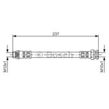 BOSCH 1987481052 Fren Hortumu Arka. 237.00 Mm