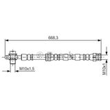 Bosch 1987481693 Fren Hortumu 5Q0611701C