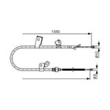 Bosch 1987482155 El Fren Telı Arka Sol Yarıs F 02-