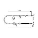 Bosch 1987482156 El Fren Telı Arka Sag Yarıs F 02
