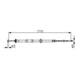 Bosch 1987482207 El Fren Telı Arka Sag Nemo Bıpper Fıorıno Boy: 1710 / 1435mm 07