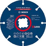 Bosch 1x EXPERT Carbide Multi Wheel X-LOCK Kesici Diskler (Sert ahşap, Çivili ahşap, Plastik, Alçıpan panel, Ø 115 mm, Aksesuar Küçük Avuç Taşlama Makinesi)