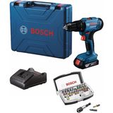 Bosch 2 Ah Akülü Vidalama ve Darbeli Matkap Seti, 32 Parça Uç ile Profesyonel Kullanım - Seçenek 1