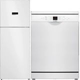 Bosch 2 Li Beyaz Eşya Set Kdn55xwe0n Buzdolabı - Sms26dw00t Bulaşık Makinesi