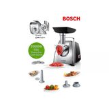 Bosch 2000W Motor Blok Gücü: Yüksek Motor Gücü Sayesinde Üstün Performans Kıyma /Sucuk /Sosis Makinesi + Mutfak Tartısı