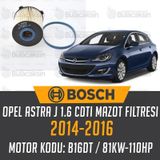 Bosch 2014-2016 Opel Astra J 1.6 CDTI Mazot Filtresi